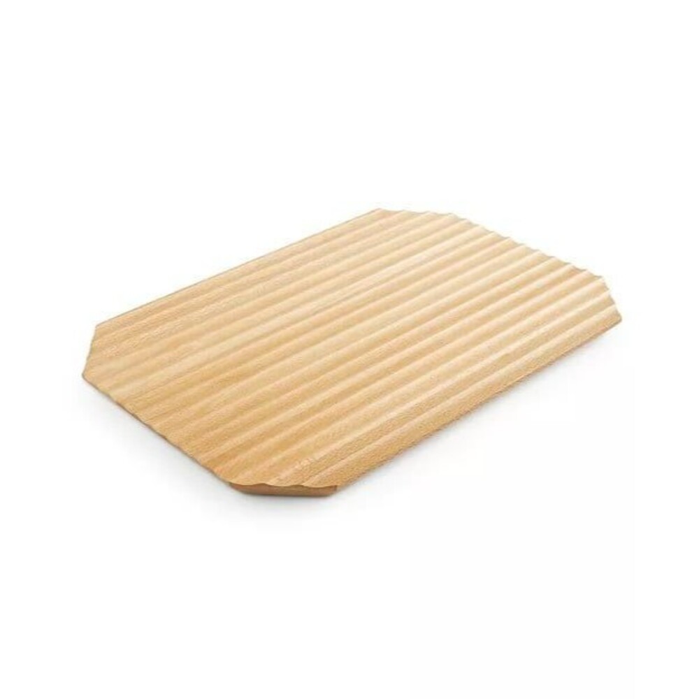 HOTEL COLLECTION Fluted Wood Serve Board